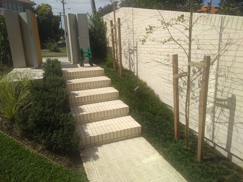 White brick path and steps North Bondi